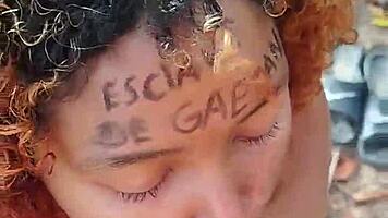 Fellation risquée plage finit facial énorme !