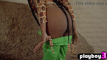 Can you resist Nyla's perfect ebony posing?