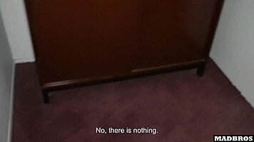 spanish babe invites guys to toilet pounds her big ass cums dark