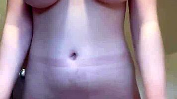 Pale 18YO Amateur Huge Natural Tits Cum Hard Stuffing Wet Panties Panty Bank