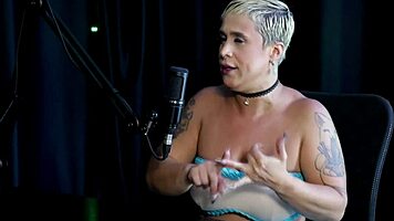 blonde joana strips for sensual massage after regretful all-night date