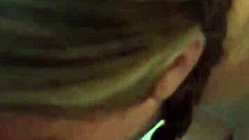 Pigtails blonde milf deepthroats before bent over doggystyle pounding