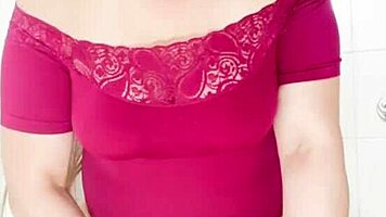 Swinger Wife Preps Juicy Pussy for Stranger Fuck in Bathroom