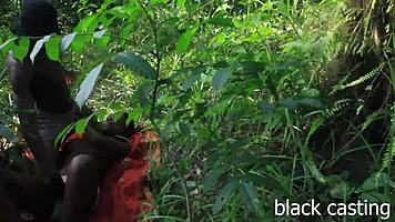 Ebony teen 18+ with hairy ass takes first big black cock