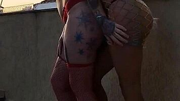 gushi and ski kiss passionately during hot photo session