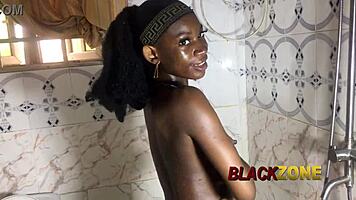 She was bathing naked so I rushed in to help her