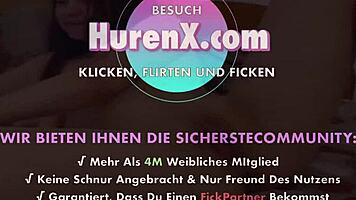 Horny german teen craves hard dildo pounding deep inside