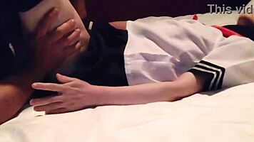 Sailor Maid in Miniskirt Uniform Gets Creampied After Blowjob and Licking!