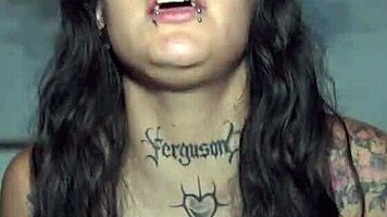 damn, this blue-eyed brunette gets pounded nonstop in the hotel room