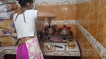 Peruvian whore cooks dances and fucks all in one package