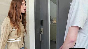 Petite spinner slut rides thick cock after boyfriend's fails