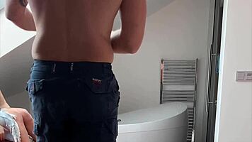 young blonde babe bounces rides photographer pov cowgirl doggystyle before facial cumshot swallow