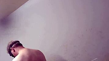 masked guy pounds petite teen standing then bends her for doggystyle after blowjob