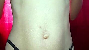 Petite Teen Amateur Rubs Tiny Natural Tits Masturbating