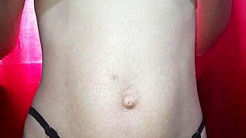 Petite Teen Amateur Rubs Tiny Natural Tits Masturbating