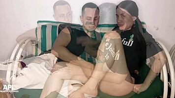 New roommate's huge curves and ass fucked hard by window part 1