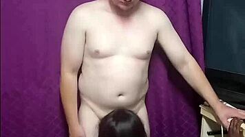 maid kneels for boss thrill then bent over surprise