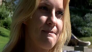 redhead babe, wanna try monster cock deep in your shaved ass to mouth?