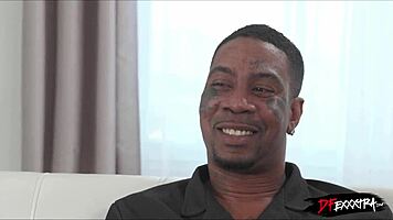 Petite blonde teen double penetrated hard by two monster cocks doggystyle and bent over