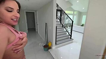 petite amirah adores big cock stuffing every tight hole deep