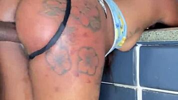 Merry Christmas with Big Black Cock Anal Fun