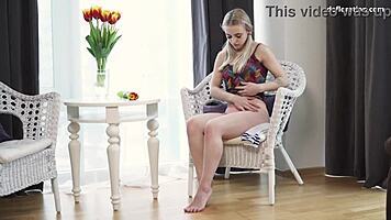 innocent virgin nina winslet fingers her perfect untouched blonde pussy solo