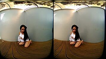 petite asian teases her perky tits