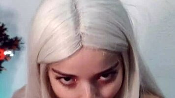 blonde witch deepthroats huge cock intense brazilian blowjob