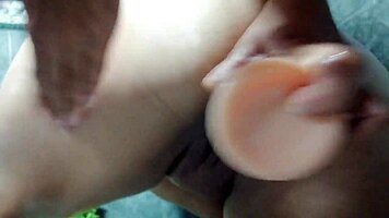 Brunette Blonde Lesbian Licks Ass Hardcore in Stockings