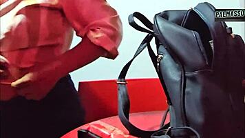 Caliente petite latina hairy pussy pov doggystyle pounding