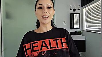 goth penelope reed bends over begging for my hot cum to complete her dirty spell pov ride