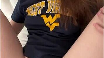 after the game ava marina teases with her wet tight pussy then rides cock cowgirl pov to sloppy orgasm