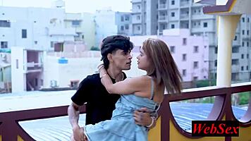 damn, this sexy indian girlfriend cheats hard with crazy outdoor domination fuck