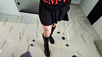 goth penelope reed bends over begging for my hot cum to complete her dirty spell pov ride