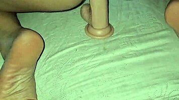 Feel this dildo and cock double stuffing my holes so deep already?