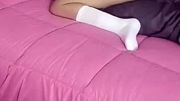 Petite Latina Student Rides Cock Teasing with Big Ass Cowgirl