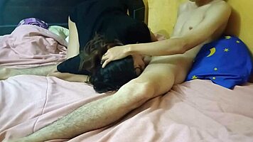 hot 18yo stepsis deepthroats me while i masturbate in my room