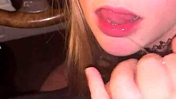 Laney Grey petite blonde sucks hung instructor massive cock