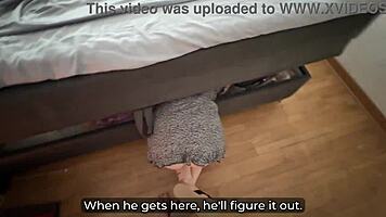 my helpless stepmom stuck under bed needed my thick cock rescue