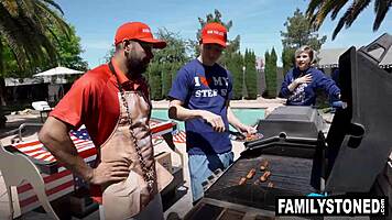 Hey Penelope Kay, ready for stepdad Will Pounder and bro Josh Rivers' epic facial fireworks?