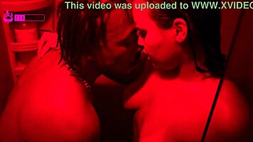 huge black cock destroys phat ass teen in steamy shower fuck frenzy