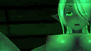 monster elf girl teases with epic titsjob in blue sky chapter