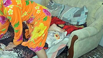 Explosive threesome rocks wife with husband and lover's hard pounding