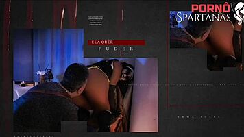 brazilian latina nun gets wildly fucked bent over on halloween night