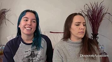 Amateur stars Olivia and Alisha desperately test tight flexibility boundaries in thrilling session