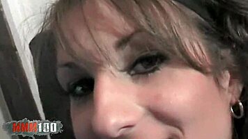 POV skinny French brunette Alys Rebel roughly pounded hard