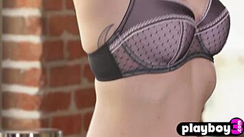 Perfect Tits Secretary Skye Blue Strips Naked After Office Tease Undressing