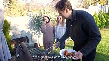 Hot girls Verlonis and Poshspicy seduce guys at party for foursome