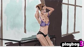 Perfect Tits Secretary Skye Blue Strips Naked After Office Tease Undressing