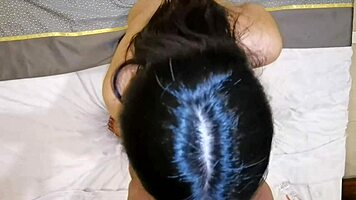 moaning asian babe sucks penis while licking wet pussy in bedroom😩👅